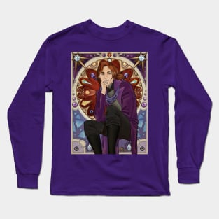 Wizard Art Nouveau Poster Long Sleeve T-Shirt